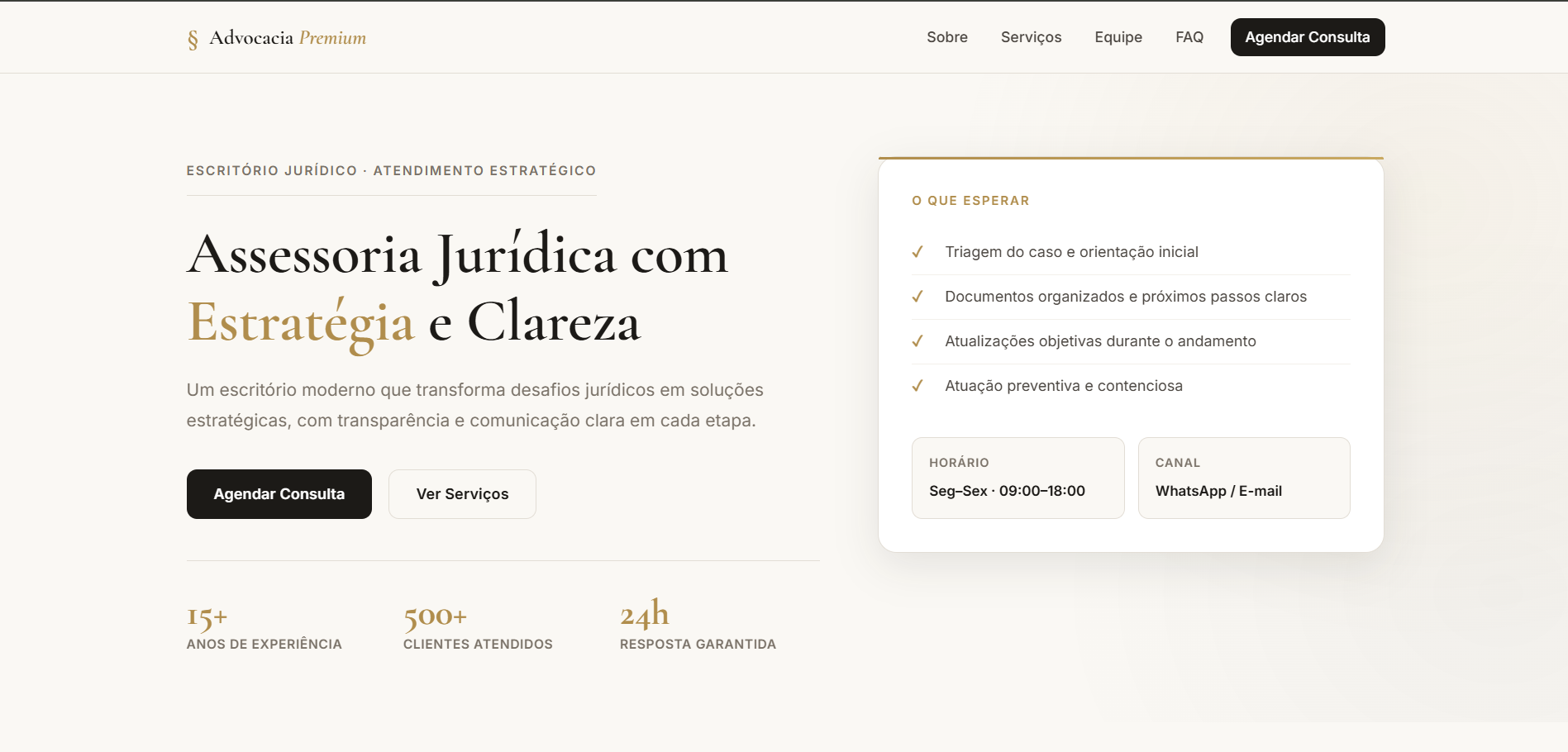 Website Advocacia
